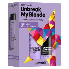 Matrix Весенний набор Unbreak my blond шампунь 300 мл  кондиционер 300 мл. фото