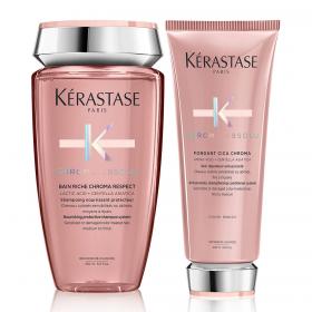 Kerastase Набор для окрашенных волос шампунь Riche 250 мл  молочко 200 мл. фото