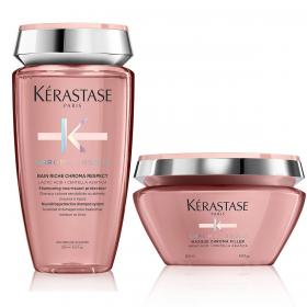 Kerastase Набор для окрашенных волос шампунь Riche 250 мл  маска 200 мл. фото