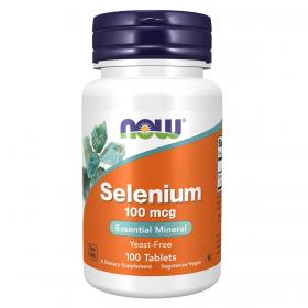 Now Foods Селениум 100 мкг, 100 таблеток. фото