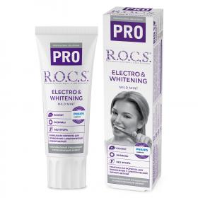 R.O.C.S. Зубная паста Electro  Whitening Mild Mint, 74 г. фото