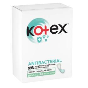 Kotex Ежедневные антибактериальные экстратонкие прокладки, 40 шт. фото