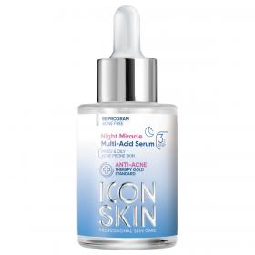 Icon Skin Ночная мультикислотная сыворотка Night Miracle, 30 мл. фото