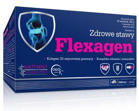 Olimp Labs Биологическая добавка к пище Flexagen со вкусом малины, 30 пакетиков х 12 г. фото