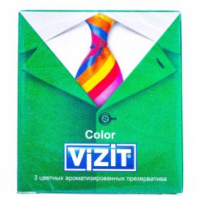 Vizit Презервативы цветные ароматизированные 3 шт. фото