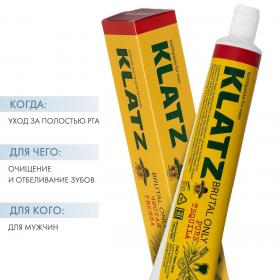 Klatz Зубная паста для мужчин Чистая текила, 75 мл. фото