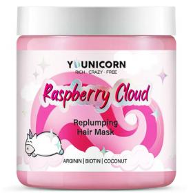 Younicorn Восстанавливающая маска для сухих, поврежденных волос Younikorn Raspberry Cloud, 250 мл. фото