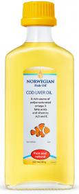Norwegian Fish Oil Комплекс Омега 3 из жира печени трески для младенцев, 240 мл. фото