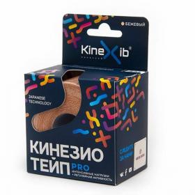 Kinexib Кинезио тейп Pro 5 м х 5 см, бежевый. фото