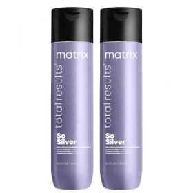 Matrix Шампунь для нейтрализации нежелательных тёплых оттенков светлых и седых волос Total results So silver, 300 мл х 2 шт. фото