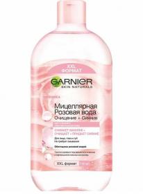 Garnier Мицеллярная розовая вода Очищение  сияние, 700 мл. фото