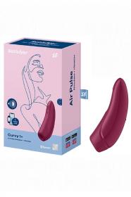 Satisfyer Вакуумно-волновой стимулятор Satisfyer Curvy 1 с возможностью управления через приложение, красный. фото