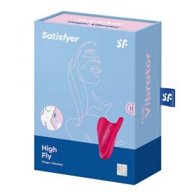 Satisfyer Бесшумная вкладка в трусики High Fly, красный. фото