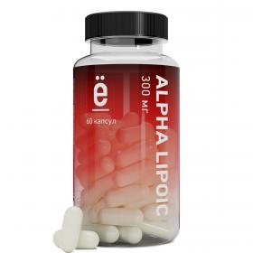 ёбатон Альфа-липоевая кислота Alpha Lipoic, 60 твердых капсул. фото
