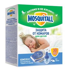 Mosquitall Комплект Защита для детей 30 ночей электрофумигатор  жидкость от комаров, 30 мл. фото
