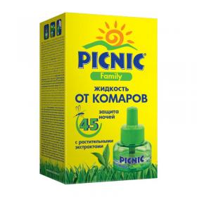 Picnic Жидкость от комаров Защита для семьи 45 ночей, 30 мл. фото