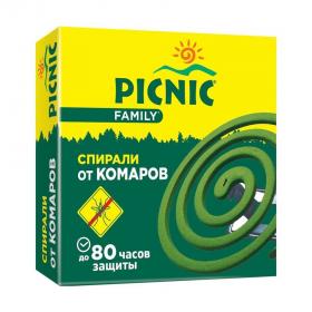 Picnic Набор спиралей от комаров Защита 80 часов, 10 шт. фото
