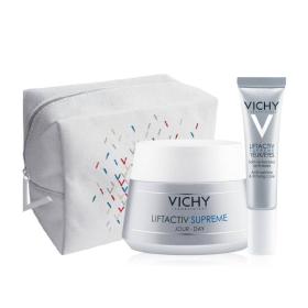 Vichy Набор для упругости кожи дерморесурс крем для контура глаз 15 мл  антивозрастной крем против морщин 50 мл. фото