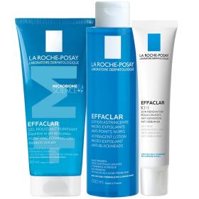 La Roche-Posay Набор для комплексного ухода за проблемной кожей очищающий гель 200 мл  лосьон для сужения пор 200 мл  корректирующая эмульсия К 40 мл. фото