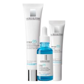 La Roche-Posay Набор комплексный уход для тонуса и эластичности кожи увлажняющая сыворотка 30 мл  крем-уход против морщин 40 мл  крем-уход для контура глаз 15 мл. фото