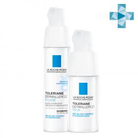 La Roche-Posay Набор Dermallergo для увлажнения чувствительной кожи Интенсивный успокаивающий флюид 40 мл  Интенсивный успокаивающий уход для кожи вокруг глаз 20 мл. фото