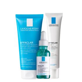 La Roche-Posay Набор для жирной проблемной кожи с сывороткой корректирующий крем-гель DUO 40 мл  ультра-концентрированная сыворотка 30 мл  очищающая матирующая маска 100 мл. фото