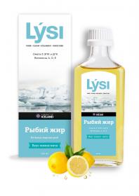 Lysi Рыбий жир со вкусом лимон-мята, 240 мл. фото