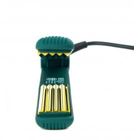 Be-Uni Утюжок-гофре Pro с золотым титановым покрытием, зеленый. фото