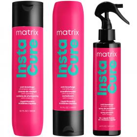 Matrix Набор против ломкости и пористости волос Total results Instacure шампунь 300 мл  кондиционер 300 мл  спрей 200 мл. фото