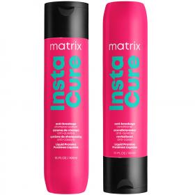 Matrix Набор против ломкости и пористости волос Total results Instacure шампунь 300 мл  кондиционер 300 мл. фото