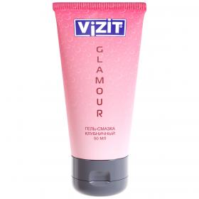Vizit Клубничный гель-смазка Glamour,  50 мл. фото