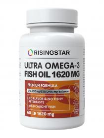 Risingstar Омега-3 жирные кислоты для сердца, сосудов и иммунитета 1620 мг, 60 капсул. фото