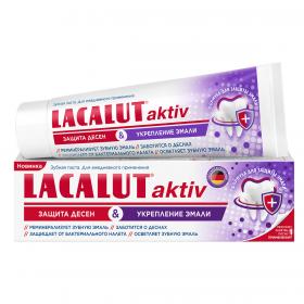 Lacalut Зубная паста Aktiv Защита десен и укрепление эмали, 75 мл. фото
