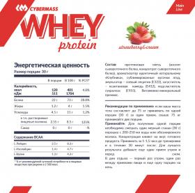 CyberMass Сухой белковый концентрат Whey Клубника-сливки, 908 г. фото