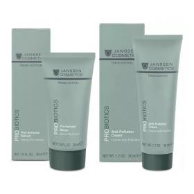 Janssen Cosmetics Набор средств с пробиотиком для лица, шеи и декольте сыворотка 30 мл  крем 50 мл. фото
