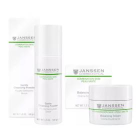 Janssen Cosmetics Набор средств для комбинированной кожи пудра 100 г  крем 50 мл. фото
