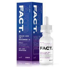 ArtFact Противовоспалительная анти-акне сыворотка с азелаиновой кислотой 10 Azelaic acid 10  Niacinamide 2, 30 мл. фото