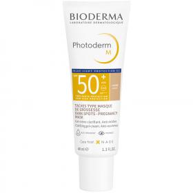 Bioderma Солнцезащитный крем-гель M SPF 50, светлый оттенок, 40 мл. фото