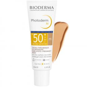 Bioderma Солнцезащитный крем-гель M SPF 50, темный оттенок, 40 мл. фото