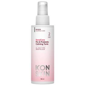 Icon Skin Успокаивающий тоник с комплексом пребиотиков и пробиотиков SensiCare, 150 мл. фото