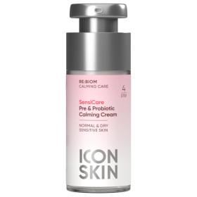 Icon Skin Успокаивающий крем с комплексом пре- и пробиотиков SensiCare, 30 мл. фото