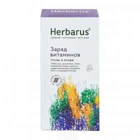 Herbarus Чайный напиток  Заряд витаминов, 24 х 1,8 г. фото