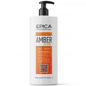 Epica Professional Шампунь для восстановления и питания с облепиховым маслом, глюконамидом и фосфолипидным комплексом, 1000 мл. фото