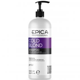 Epica Professional Шампунь с фиолетовым пигментом, маслом макадамии и экстрактом ромашки, 1000 мл. фото