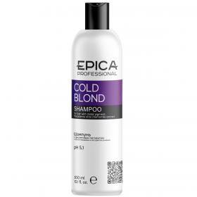 Epica Professional Шампунь с фиолетовым пигментом, маслом макадамии и экстрактом ромашки, 300 мл. фото
