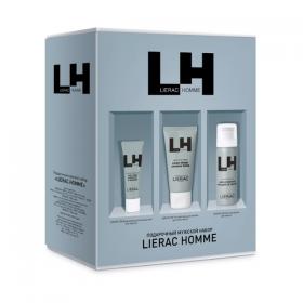 Lierac Подарочный набор пена для бритья 50 мл  гель для душа 50 мл  антивозрастной крем-флюид 10 мл. фото