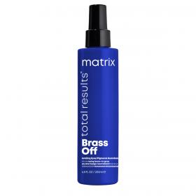 Matrix Мультифункциональный спрей Brass Off 10 в 1 для холодного темного блонда, 200 мл. фото