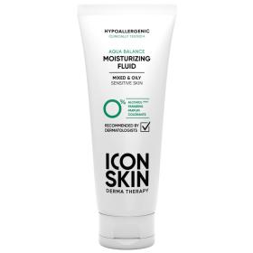 Icon Skin Увлажняющий гипоаллергенный флюид для комбинированной и жирной кожи Aqua Balance, 75 мл. фото