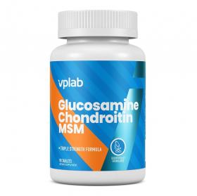 VPLAB Хондропротектор для укрепления связок и суставов Glucosamine Chondroitin MSM, 90 таблеток. фото