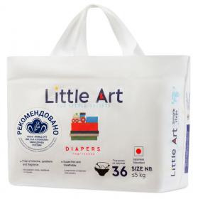 Little Art Детские подгузники для новорожденных размер NB до 5 кг, 36 шт. фото